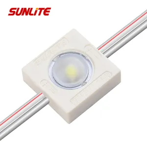 Modul mini SMD2835 LED tunggal injeksi OEM murah 0.36w 12v lampu modul led bentuk persegi dengan lensa 160 derajat