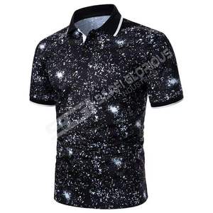 เสื้อโปโลผู้ชายแบบระเหิดแห้งเร็วเสื้อโปโลสำหรับเล่นกอล์ฟพิมพ์โลโก้ของคุณเอง - Product Image 1