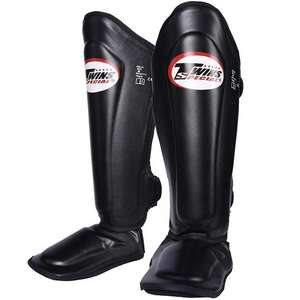 สนับแข้งมวยไทยขายดี พิมพ์ลายดิจิตอล โลโก้สั่งทำได้ หนัง PU คุณภาพสูง อุปกรณ์ป้องกันมืออาชีพ สำหรับคิกบ็อกซิ่ง พร้อมสายรัด - Product Image 1