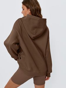 Sudadera con capucha de gran tamaño personalizada de alta calidad para mujer, ropa informal, el mejor Material usado, sudaderas con capucha de gran tamaño transpirables para mujer - Product Image 4