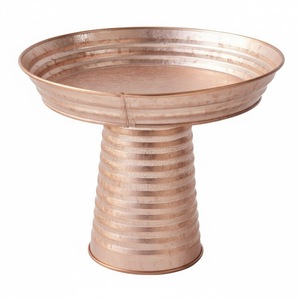 Exclusivo Soporte para Tartas de Hierro Galvanizado de 2 Niveles, Color Negro Mate con Recubrimiento en Polvo, Bandeja Redonda para Exhibir y Servir Cupcakes en Fiestas - Product Image 4