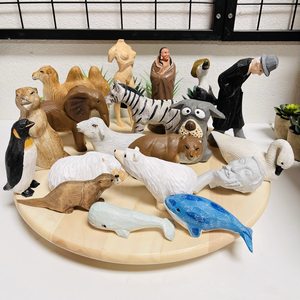 YEEYAYA Art Deco cammello scultura in legno intagliato a mano statua in ottone e statuette per ufficio & decorazione per la casa con motivo vegetale - Product Image 2