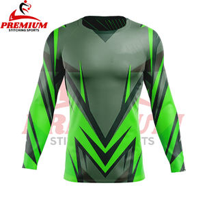 Maillot de compression respirant de haute qualité, nouveau style, rash guard, sublimation, matière spandex polyester, design personnalisable - Product Image 6