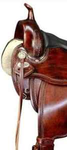 Sillín de espectáculo occidental de estilo personalizado de calidad superior para caballos de alto origen indio hecho con el mejor árbol de madera y cuero al precio - Product Image 3