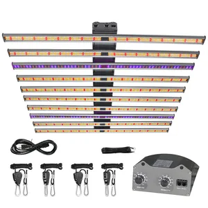 1060W 12 bar 2 kanal karartma 860w 1000w 301b Lm281b Dimmer kontrol UV IR tam spektrumlu LED ışık büyümek