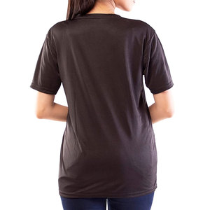 Camiseta de alta calidad personalizada al por mayor 100% algodón bajo MOQ Impresión de logotipo para mujer Material de poliéster de estilo Formal - Product Image 2