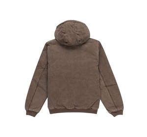 OEM Custom Men's Winter <b>Jacket</b> <b>Canvas</b> Workwear with Hooded Design Vintage Washed Look <b>Canvas</b> <b>Work</b> <b>Jacket</b> - Product Image 2