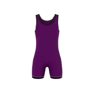 Nouveau 2025 Qualité supérieure Vente en gros Prix bon marché Impression personnalisée Sportswear Singlet Suit Wrestling Singlets - Product Image 3