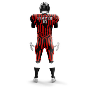 Conjunto de ropa de fútbol americano de manga corta transpirable con logotipo personalizado al por mayor, uniformes de calidad superior de talla grande a bajo precio - Product Image 6