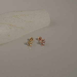 Orecchini Piercing da donna in oro 14k Fine orecchini Trendy linea ramo di un albero Piercing gioielli ogni giorno di base all'ingrosso da K-Jewelry - Product Image 5