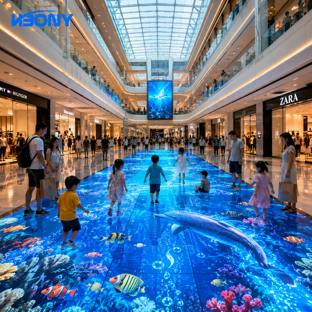 Smart Sensor P3.91 Interactive LED Floor Display Outdoor IP65 Waterproof High Brightness Stage Dance Floor LED Screen for Party