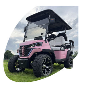 Buggies de golf eléctricos de 6 asientos al por mayor, carrito de golf de lujo con 4 ruedas y batería de litio de 4500W - Product Image 1