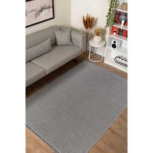 EcoLoop EC002 Gray Fluff Alfombra con textura suave Juego de alfombras sin polvo - Product Image 3