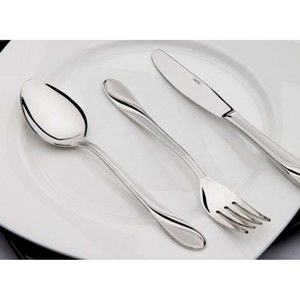 Couverts en acier inoxydable, couverts en argent avec un design unique, style moderne, luxueux ensemble de couverts royaux pour restaurant, maison de mariage - Product Image 1