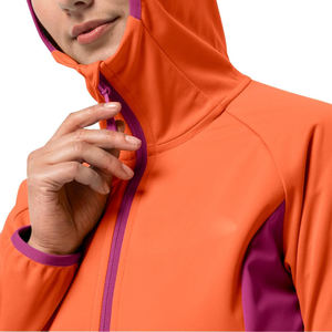 Chaqueta Softshell para mujer con logotipo personalizado, cortavientos impermeable ligero para aventuras al aire libre, chaquetas Softshell - Product Image 5