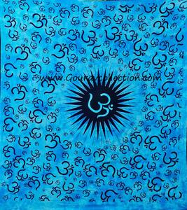 POTLYI OLD OM PRINT Draps de lit, Décoration d'intérieur, Tapisseries murales, Décorations murales pour la maison et les cadeaux GC-TPDB-248.. - Product Image 3