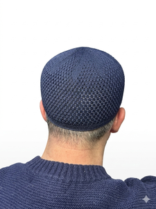 Chapeau de prière musulman pour homme, Kufi islamique Takke, motif dentelle, tricoté à la machine, taille unique adulte, pour mosquée, Ramadan, Hajj, bonnet Takke - Product Image 3