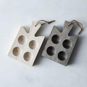 Polished <b>Wooden</b> Egg <b>Rack</b> With Gentle Curves And Subtle Texture Perfect For Elegant Home Settings - Product Image 5