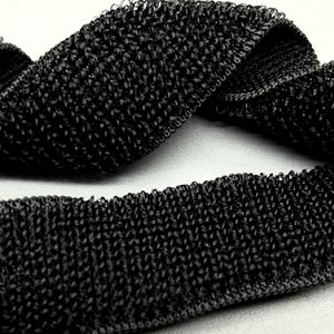 Banda Elástica de Terciopelo Negro de 1 Pulgada |   Cinturilla Suave y Agradable al Tacto |   Látex + Poliéster + Nailon |   Lencería, Ropa Deportiva, Artículos Médicos - Product Image 5