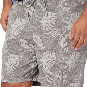 2024 nuevos pantalones cortos informales para hombre de secado rápido cómodos elásticos a media cintura 100% algodón patrón sólido High Street transpirable - Product Image 3