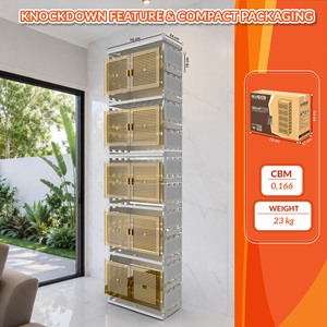 Nandos Smartbox 5 Stack Blanco, una elegante y funcional solución de almacenamiento en armario/guardarropa de plástico para cualquier propósito. - Product Image 4