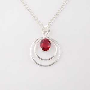 Collier pendentif en rubellite rose, plaqué or 18 carats, argent sterling 925, fait main, certifié IGI, pour femme, octobre - Product Image 6