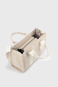 Sac fourre-tout tissé pour femme avec bandoulière réglable, personnalisation de marque, usine OEM ODM - Product Image 2