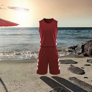 Conjunto de Jersey Deportivo Unisex para Adultos 2026, Uniforme Personalizado con Puntuación Electrónica, Baloncesto, Práctica, Reversible, Estampado, 100% Poliéster, Talla Grande - Product Image 5