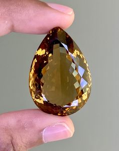 Quartz Miel Doré Poire Pierre Naturelle Jaune Cristal Poli Gemme Pour La Fabrication De Bijoux Énergie Guérison Affichage Cadeau Pièce Utilisation - Product Image 4