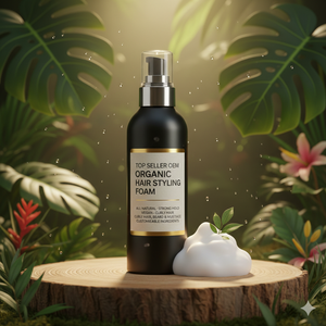 Top Seller OEM Organic Hair Styling Foam All Natural Strong Hold Vegan Curly Hair Beard & Mustache Customizable Ingredients - Product Image 3