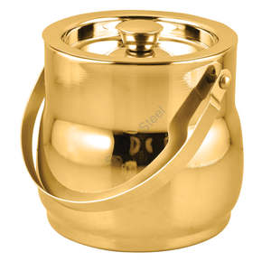 Cubo de hielo de vientre de acero inoxidable de doble pared pesado Premium Diseño elegante clásico en cuatro colores - Product Image 4