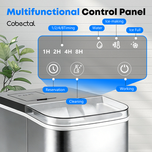Portable Countertop <b>ice</b> <b>maker</b> Stainless Steel Electric Fully Automatic for Home Bar Use - Product Image 4
