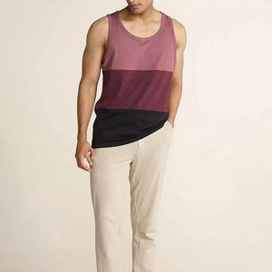 เสื้อกล้ามแบบถักสำหรับผู้ชาย100% ออกกำลังกายแขนกุดแห้งเร็วติดโลโก้ออกแบบได้ตามต้องการ - Product Image 4