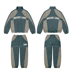 Chándal cortavientos de tendencia superior 2025, superventas, conjunto de ropa de calle Premium con cremallera reflectante - Product Image 6