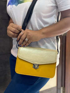 Pure Leather Handbag <b>Sling</b> <b>Bag</b> Women Recycled Leather Handbags Colorful Leather <b>Bags</b> - Product Image 2