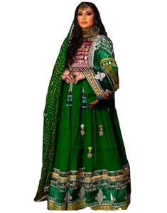 Robes de mariée afghanes Kuchi pour femmes, nouveaux modèles très demandés, broderies riches, patchwork, fabrication artisanale, robe afghane pour adultes - Product Image 1