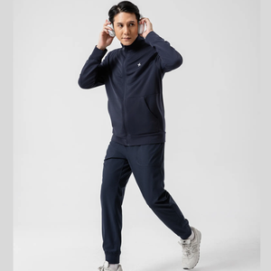 Veste à fermeture éclair à col montant de style formel pour hommes avec service OEM disponible - Product Image 3