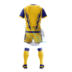 Ensemble de maillot de rugby respirant à séchage rapide, maillot et short personnalisés sublimés pour l'entraînement d'équipe ou les tournois - Product Image 2