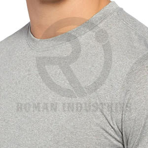 เสื้อยืดพอดีตัวสำหรับผู้ชายเสื้อยืดกราฟิกผ้าโพลีเอสเตอร์พิมพ์ลายโลโก้แบบกำหนดเอง - Product Image 4