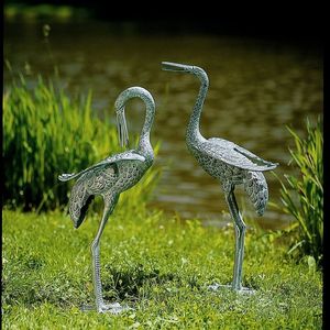 Escultura Moderna de Animales de Hierro, Artesanía Metálica con Detalles Hechos a Mano para Decoración de Jardín y Césped al Aire Libre, Estructura Resistente a la Intemperie - Product Image 5
