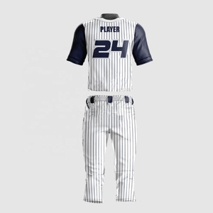 Custom Made Breathable <b>Baseball</b> Jersey Set Team Uniform with Own Design Sublimation Digital Print Stitching Softball Wear - Product Image 2
