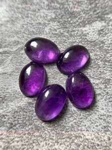 Top Qualité Naturel Bleu Violet Améthyste Ovale 8x10 Cabochon En Vrac Pierre Précieuse Pour La Fabrication De Bijoux En Or Fine Manufacaters - Product Image 6