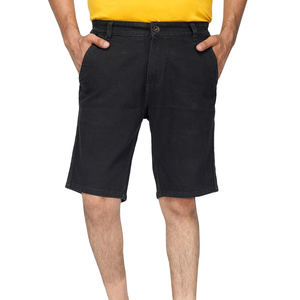 2026 Trending <b>High</b> <b>Waist</b> Casual <b>Men's</b> Denim Shorts with Knitted Fabric Breathable Button Closure Custom Color & Summer Ready - Product Image 1