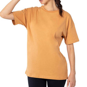 T-shirts à la mode pour femmes fabriqués avec le meilleur matériel bas quantité minimale de commande prix usine personnalisé conception de sonnerie Logo t-shirts pour les femmes - Product Image 1
