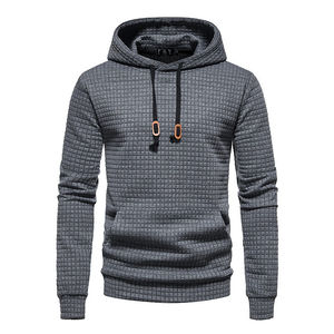 Sudadera con capucha deportiva de primavera y otoño para hombre, sudaderas con capucha cómodas sueltas de tela de retazos de Color sólido para hombre - Product Image 6