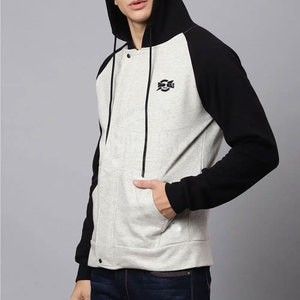 2024 nuevo estilo de alta calidad transpirable hombres algodón/poliéster cremallera sudaderas con capucha invierno ropa al aire libre precio bajo último diseño sólido - Product Image 3