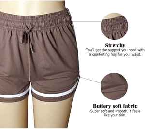 Venta al por mayor más alta calidad de las mujeres pantalones cortos deportivos de las mujeres de cintura alta pantalones cortos de Yoga de verano Fitness - Product Image 6