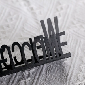 Porte-serviettes en métal gravé « Bienvenue » pour restaurant, hôtel, maison, usage domestique, en gros, provenance Inde - Product Image 4