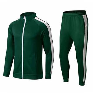 Trajes de chándal personalizados con logotipo Conjuntos de chándales para hombre Zip Up Jogger Conjunto de dos piezas Ropa deportiva Ropa de entrenamiento Trajes de chándal de invierno de algodón - Product Image 1