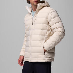 Veste matelassée à manches longues pour homme avec couleur unie et logo personnalisé, service OEM, prix de gros, avec capuche et poche, prix avantageux - Product Image 6